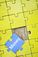 Puzzle with word Money