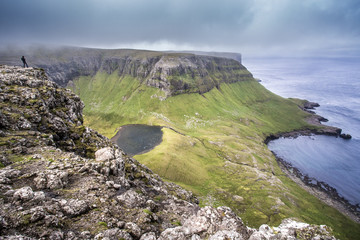 Island of suduroy in Faroe Islands
