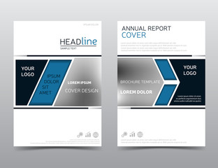 Annual report. Brochure design. Flyer template. Leaflet layout. Presentation template. Magazine cover. Modern design, eps 10