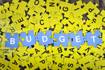 Puzzle with word Budget