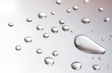 water drop,rain drop on metal background