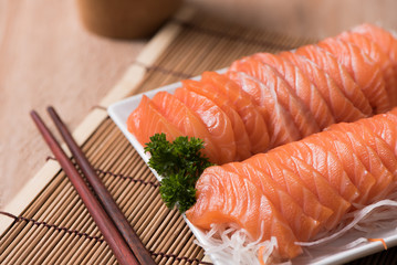 Salmon shsimi