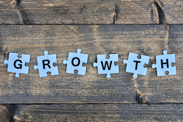 Puzzle with word Growth