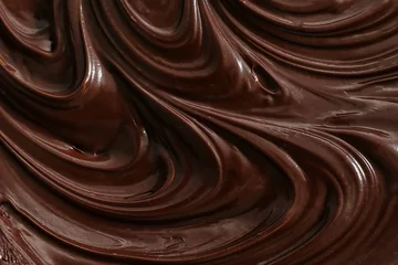 Gordijnen Melted chocolate background © Africa Studio