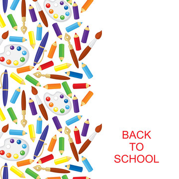 Back to school greeting card