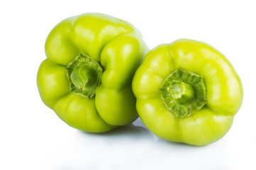 Green Salad pepper isolated on white background