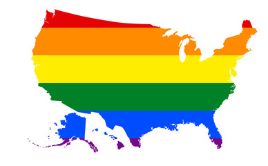 Obraz premium USA Gay Pride State