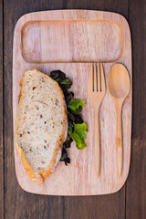 Fresh organic sandwich