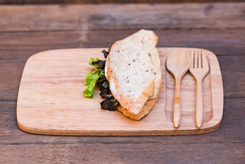 Fresh organic sandwich