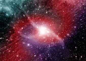 galaxy in a free space