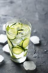 Lemonade with cucumber