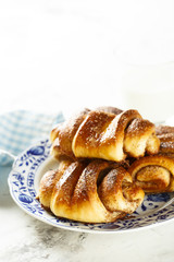 Cinnamon rolls or Franzbroetchen