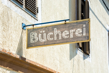 Schild 116 - Bücherei