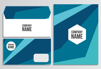 Envelope with Blank Cover. Corporate identity template. Business