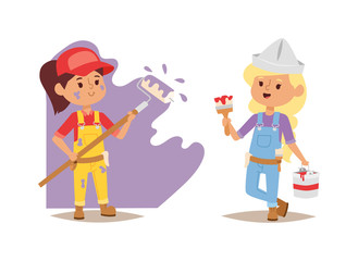 Builders kid vector