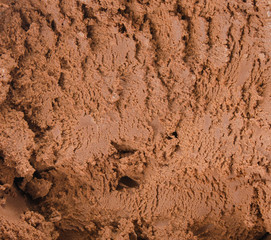 Chocolate ice cream detailed texture