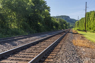Double Railroad Track Mainline