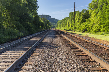 Double Railroad Track Mainline
