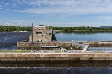 Photo sur Plexiglas Barrage Mississippi River Lock and Dam