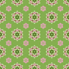 Creative Seamless Ornamental Mosaic Pattern. Geometric Decorative Background