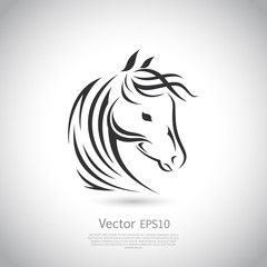 Vector sign. Horse logo.
