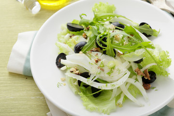 Salad with grapes and fennel - obrazy, fototapety, plakaty