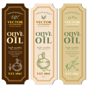 Labels olive oil package design