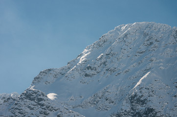 Tatra mountains in winter, Mieguszowiecki Szczyt
