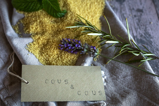 Traditional Moroccan Couscous ingredients