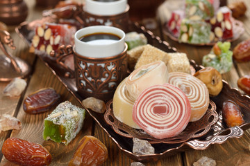 Turkish Delight and various oriental sweets