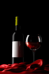 wine 3D rendering