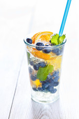 Summer fruit water.