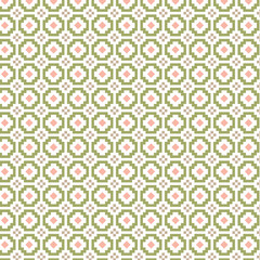 pink green geometric