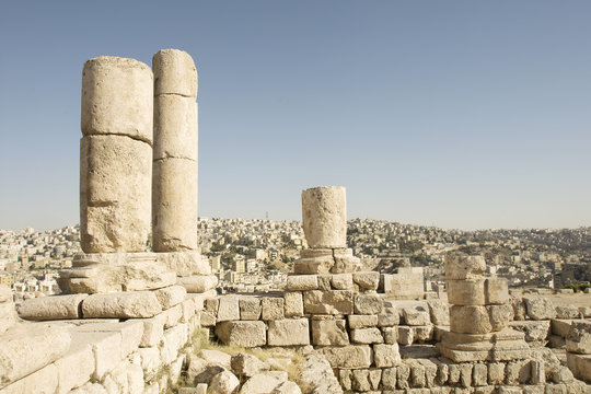 stone in Amman citadel - Amman city