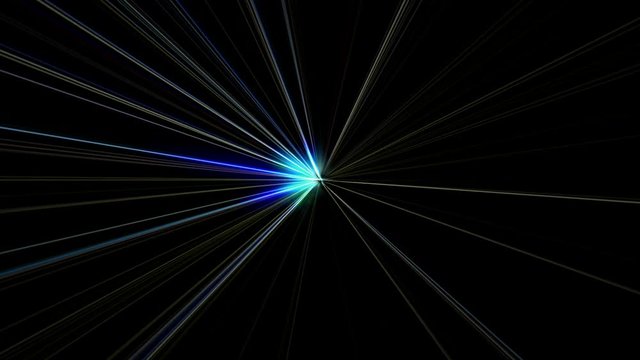 Dise&ntilde;o fractal caleidoscopico de estrella de colores con resplandor o fulgor de rayos
