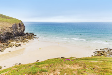 Popular St Agnes and Chapel Porth Atlantic ocean coast, Cornwall