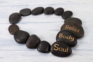 hot stone relex body soul lava stone weisser tisch