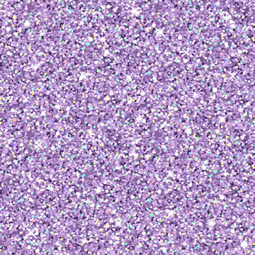 Vector Lilac Glitter With Color Highlights, Seamless Texture