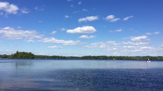 Beautiful lake landscape - Time lapse