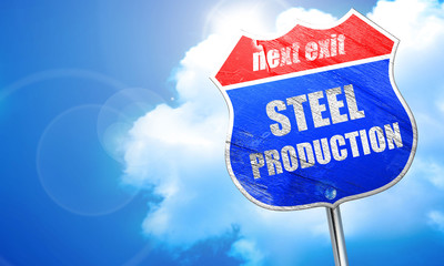 Steel background with smooth lines, 3D rendering, blue street si