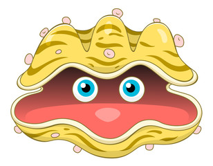 Cartoon seashell