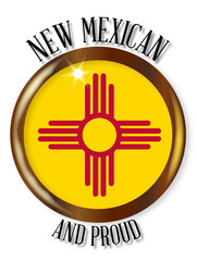 New Mexico Proud Flag Button