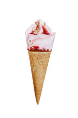 strawberry shortcake ice cream cone