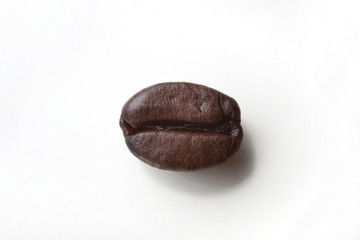 Fototapeta premium macro shot of a coffee bean with a clipping path