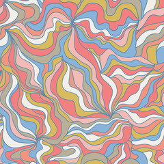 Abstract seamless pattern. Bright hand drawn texture. Perfectly look on fabric, textile,etc. Trendy background. Vector illustration