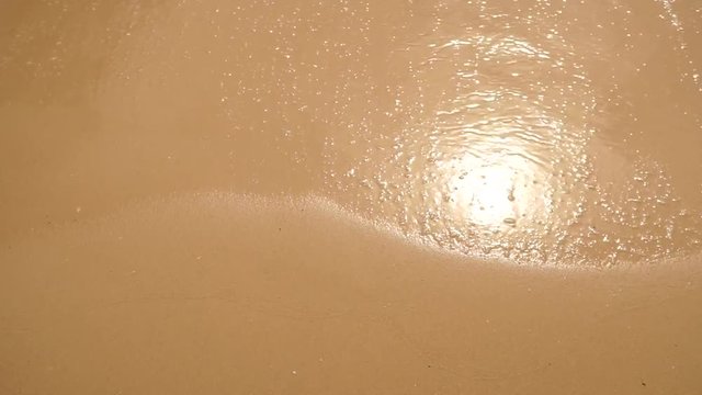 wave on the sand beach