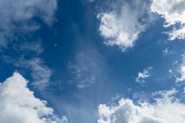 White cloud with Blue sky
