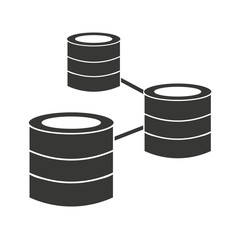 disk server data storage icon