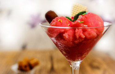 Strawberry ice cream