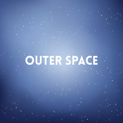 square blurred background - space sky colors With quote